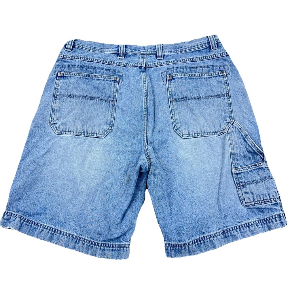 Vintage Y2K Sonoma Carpenter Shorts Men 36 Baggy Jorts Work Wear Med Wash Worn